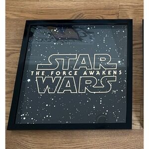 Artissimo Star Wars Framed Wall Art Set 2pc Black Silver Excellent Death Star